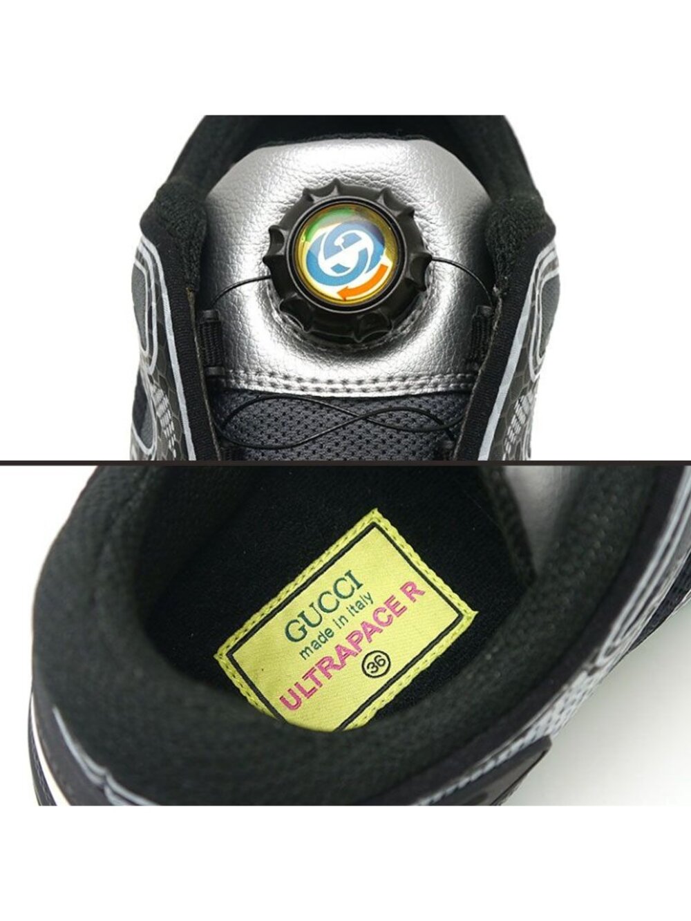 Gucci Ultrapace R Low Cut Sneakers 36 Black - Picture 5 of 9